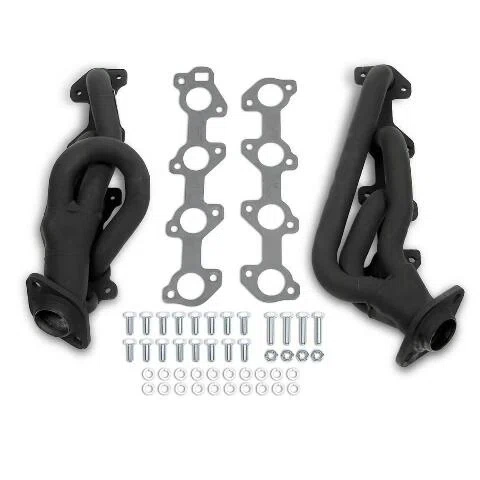 Flowtech Shorty Headers - Black Painted - 91944FLT